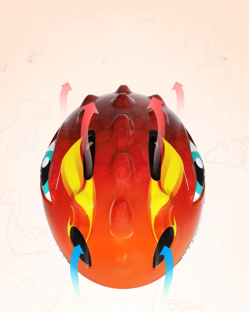 Fietshelm Kinderen - Kinderhelm Dino XS 46/51cm