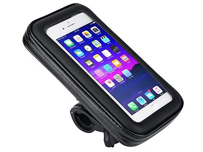 Telefoonhouder Fiets Waterdicht Zwart 360 Graden Draaibaar GSM Houder Motor