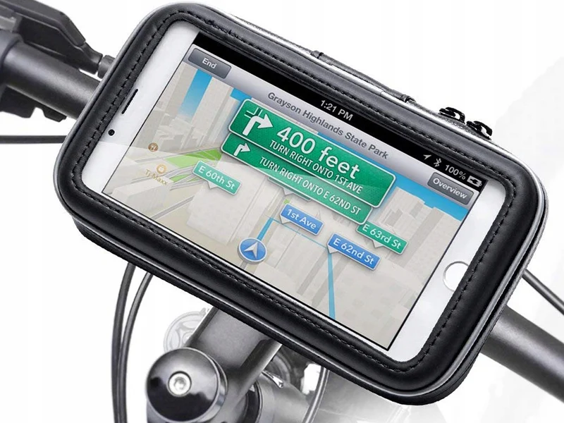Telefoonhouder Fiets Waterdicht Zwart 360 Graden Draaibaar GSM Houder Motor
