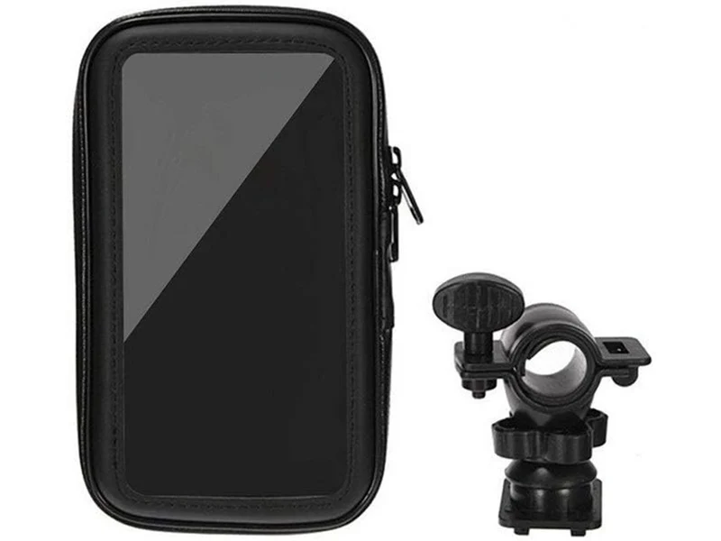 Telefoonhouder Fiets Waterdicht Zwart 360 Graden Draaibaar GSM Houder Motor