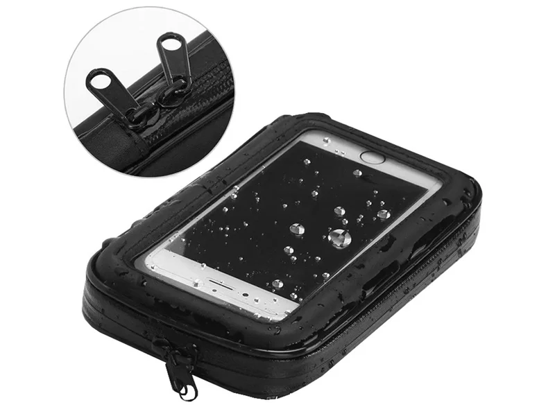 Telefoonhouder Fiets Waterdicht Zwart 360 Graden Draaibaar GSM Houder Motor