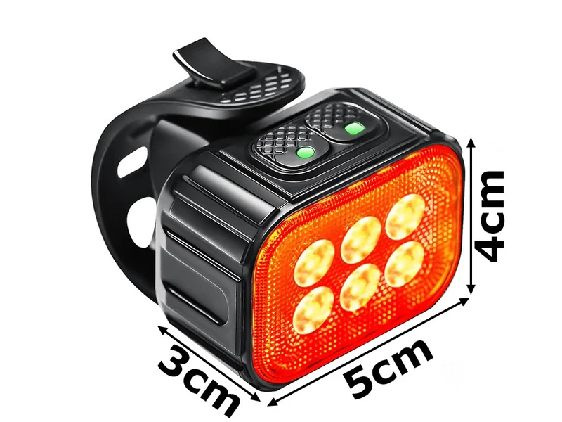 Fietsverlichtingsset LED – USB-C, IP65, 6 Lichtstanden per Lamp