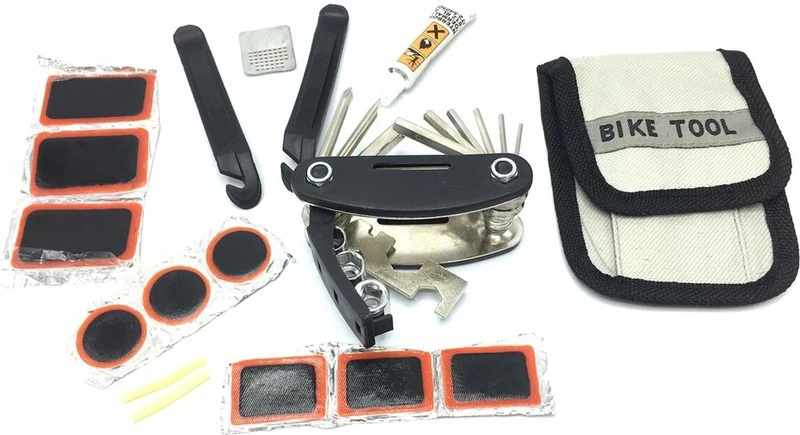 Benson Fiets Banden Reparatieset Met Tas - 17 delig