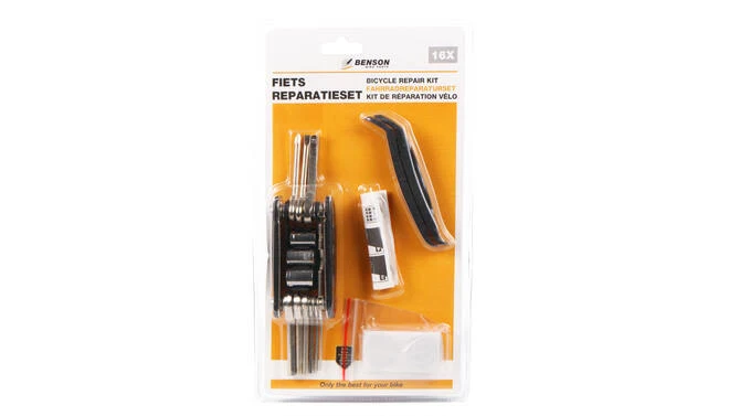 Benson Fiets Banden Reparatieset Met Tas - 17 delig