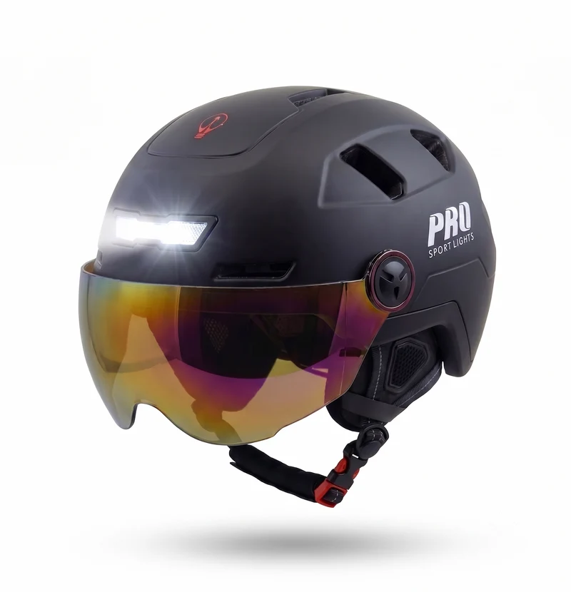 Pro Sport Lights Speed Pedelec Helm Ice NTA 8776 – LED, 2 Vizieren & Oorwarmers