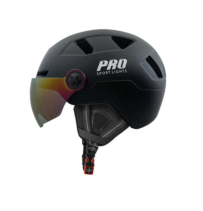 Pro Sport Lights Speed Pedelec Helm Ice NTA 8776 – LED, 2 Vizieren & Oorwarmers
