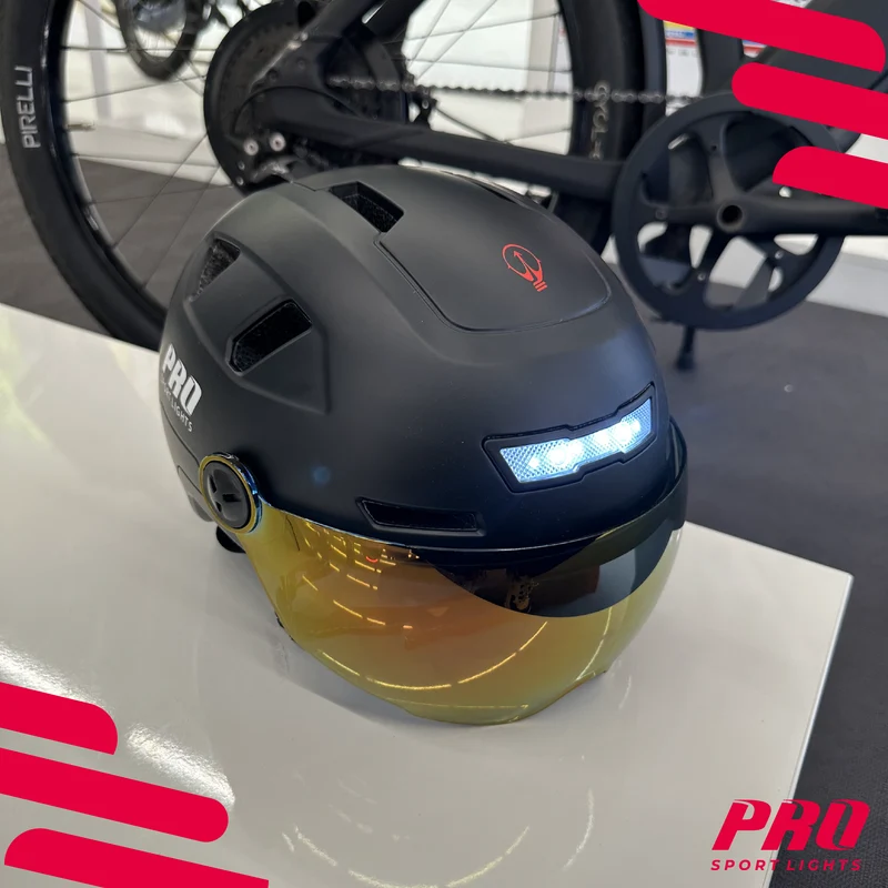 Pro Sport Lights Speed Pedelec Helm Ice NTA 8776 – LED, 2 Vizieren & Oorwarmers