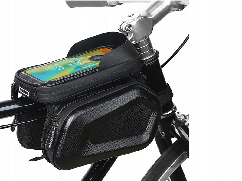Stuurtas met Telefoonhouder 1,5 Liter Fietstas Zwart