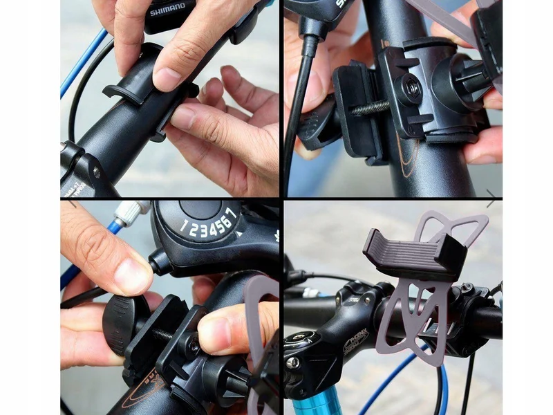 Telefoonhouder Fiets Zwart 360 Graden Verstelbaar GSM Houder Universeel