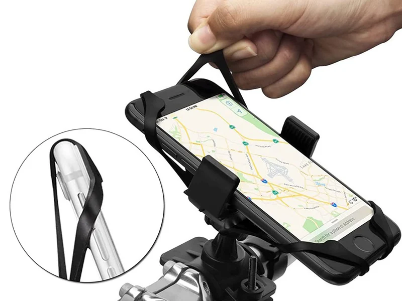 Telefoonhouder Fiets Zwart 360 Graden Verstelbaar GSM Houder Universeel