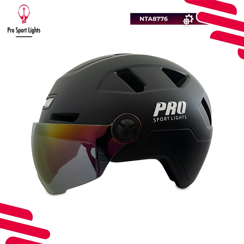 Pro Sport Lights Ice Helm Zwart NTA 8776 – 2 Vizieren & Oorwarmers