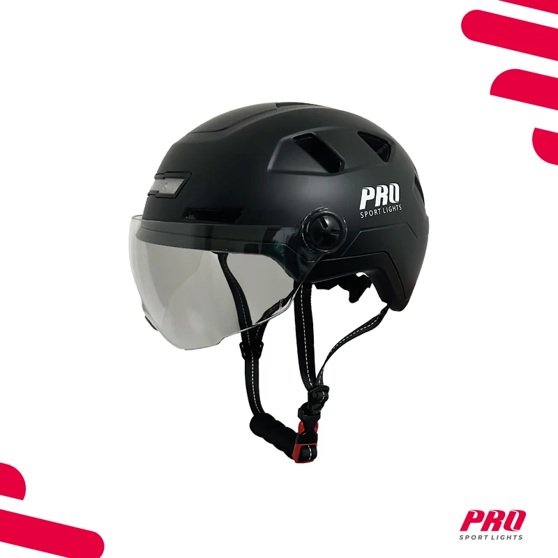Pro Sport Lights Ice Helm Zwart NTA 8776 – 2 Vizieren & Oorwarmers