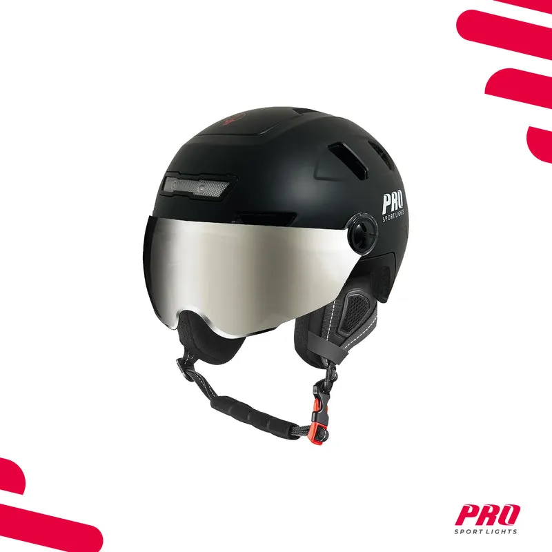 Pro Sport Lights Ice Helm Zwart NTA 8776 – 2 Vizieren & Oorwarmers
