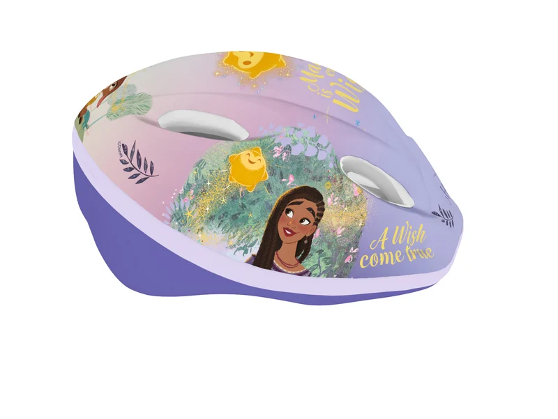 Fietshelm Meisjes Kinderen Disney Wish Kinderhelm Paars 52-56 cm