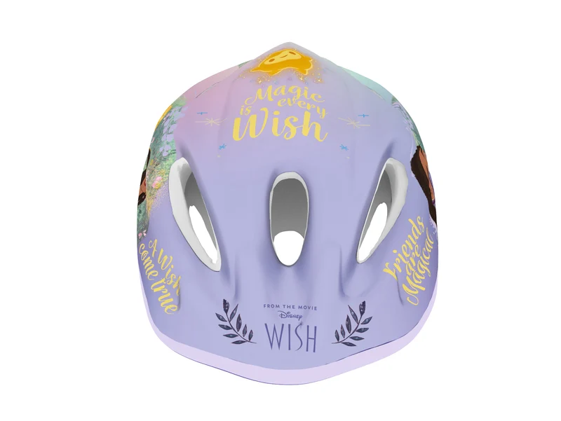 Fietshelm Meisjes Kinderen Disney Wish Kinderhelm Paars 52-56 cm