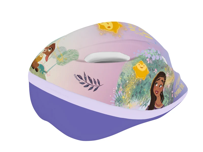 Fietshelm Meisjes Kinderen Disney Wish Kinderhelm Paars 52-56 cm