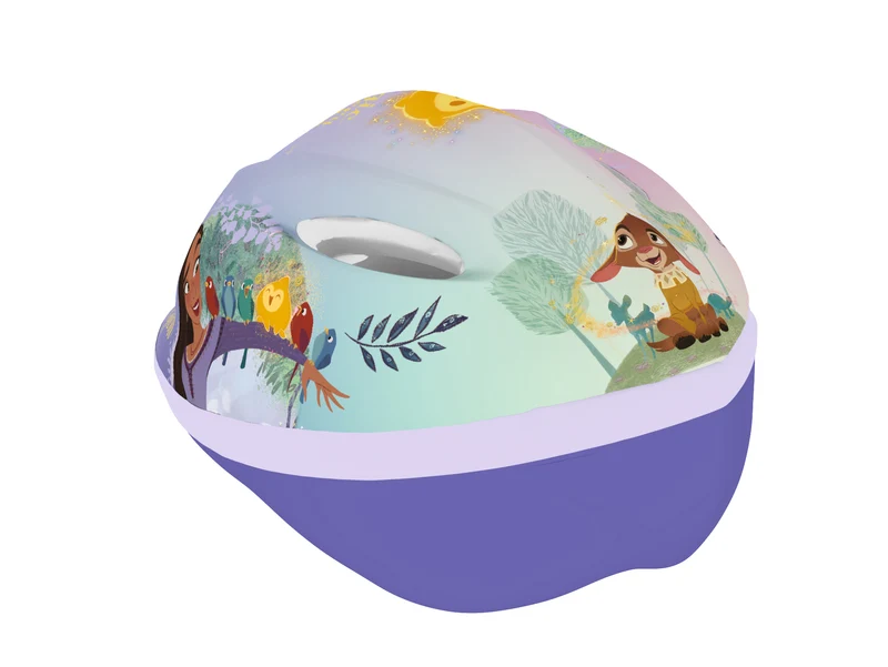 Fietshelm Meisjes Kinderen Disney Wish Kinderhelm Paars 52-56 cm