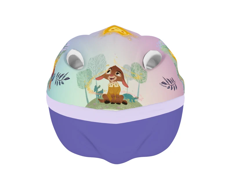 Fietshelm Meisjes Kinderen Disney Wish Kinderhelm Paars 52-56 cm