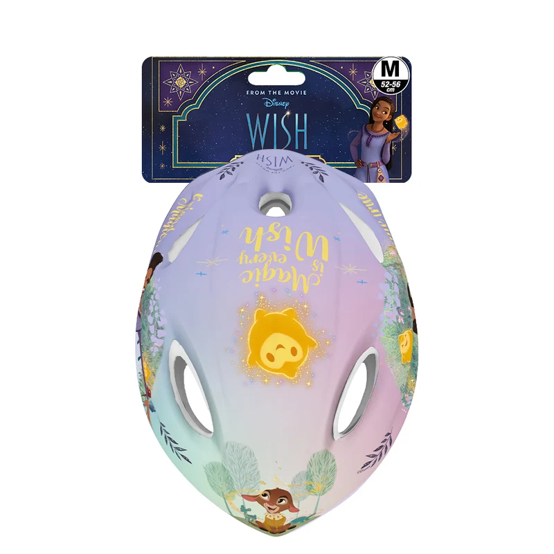 Fietshelm Meisjes Kinderen Disney Wish Kinderhelm Paars 52-56 cm