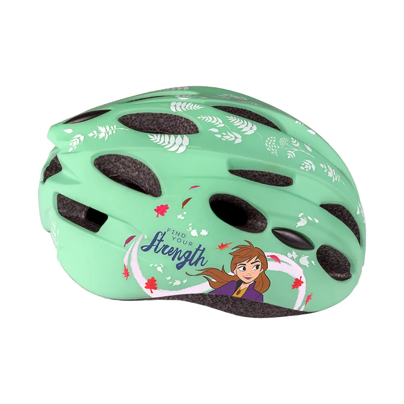 Kinderhelm Fiets Meisjes Frozen 2 Mint/Paars 52-56 cm Fietshelm Kinderen