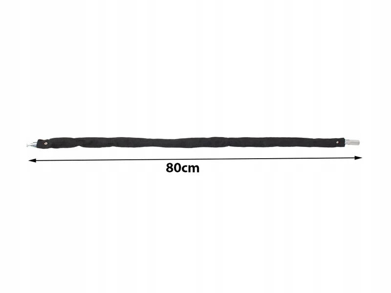 Fietsslot Kettingslot Fiets 80 cm Zwart 2 sleutels