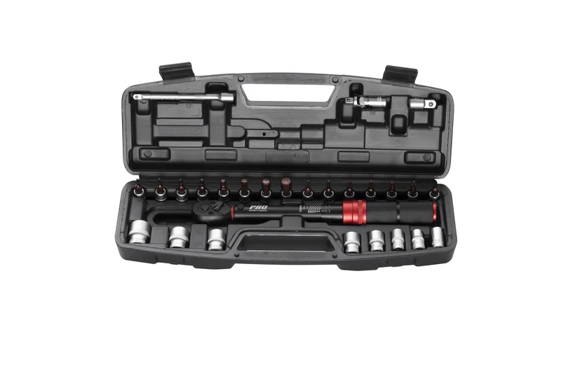 Pro Sport Lights Momentsleutel Fiets 2–24 Nm – Rood/Zwart, 1/4″