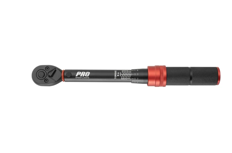 Pro Sport Lights Momentsleutel Fiets 2–24 Nm – Rood/Zwart, 1/4″