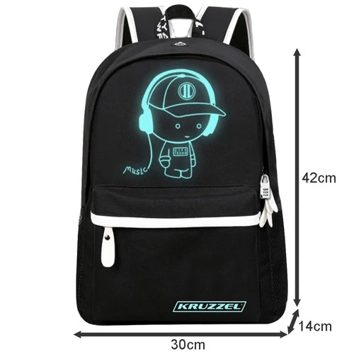 Rugzak Jongens Voor School 19 Liter Met LED Schoolrugzak USB met reflectoren
