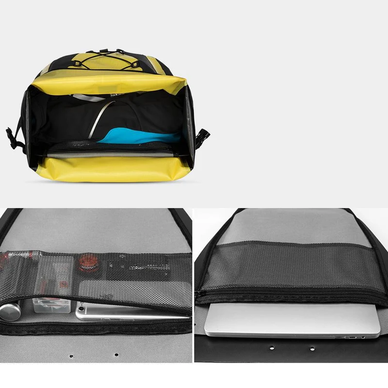 ROCKBROS 100 % wasserdichte Transporttaschen mit Netztasche 27L