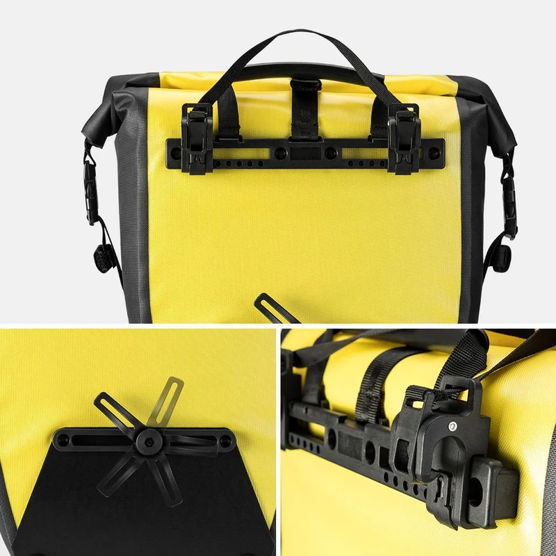 ROCKBROS 100 % wasserdichte Transporttaschen mit Netztasche 27L