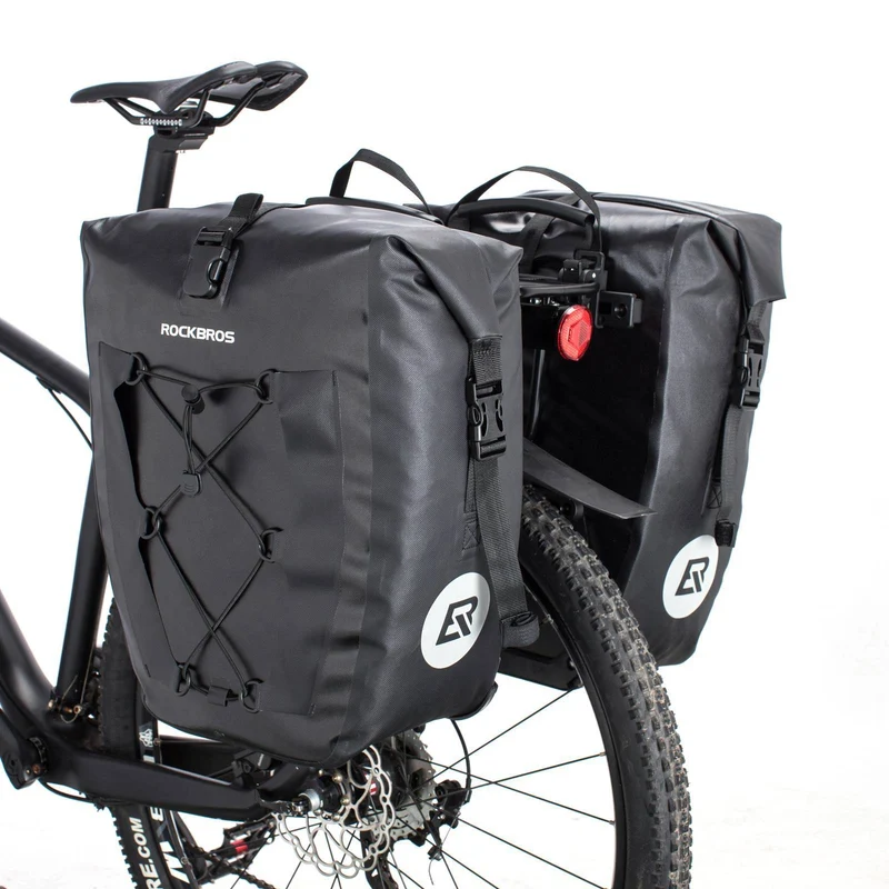 ROCKBROS 100 % wasserdichte Transporttaschen mit Netztasche 27L