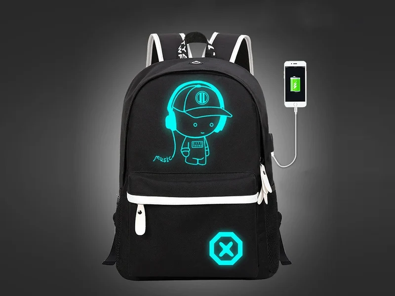 Rugzak Jongens Voor School of Sport Met LED 19 Liter Schoolrugzak - USB Oplaadpoort