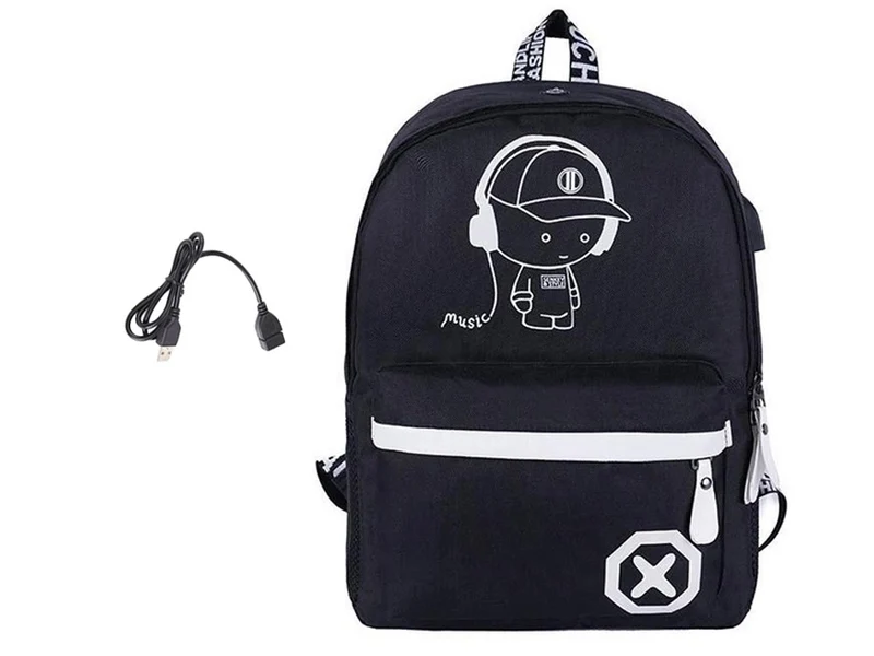 Rugzak Jongens Voor School of Sport Met LED 19 Liter Schoolrugzak - USB Oplaadpoort
