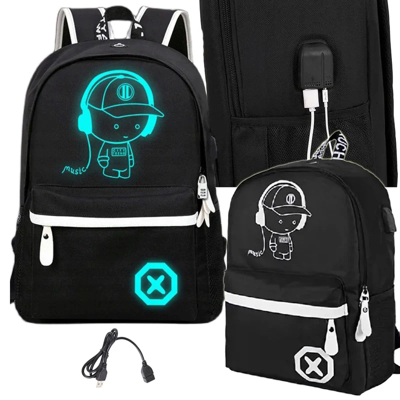Rugzak Jongens Voor School of Sport Met LED 19 Liter Schoolrugzak - USB Oplaadpoort