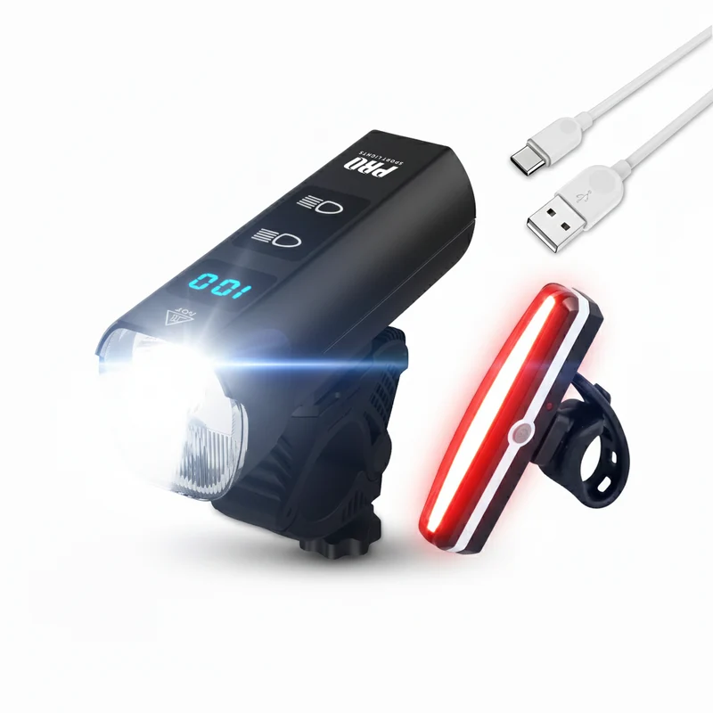 Fietsverlichtingsset Performance 1300 + 120 Lumen