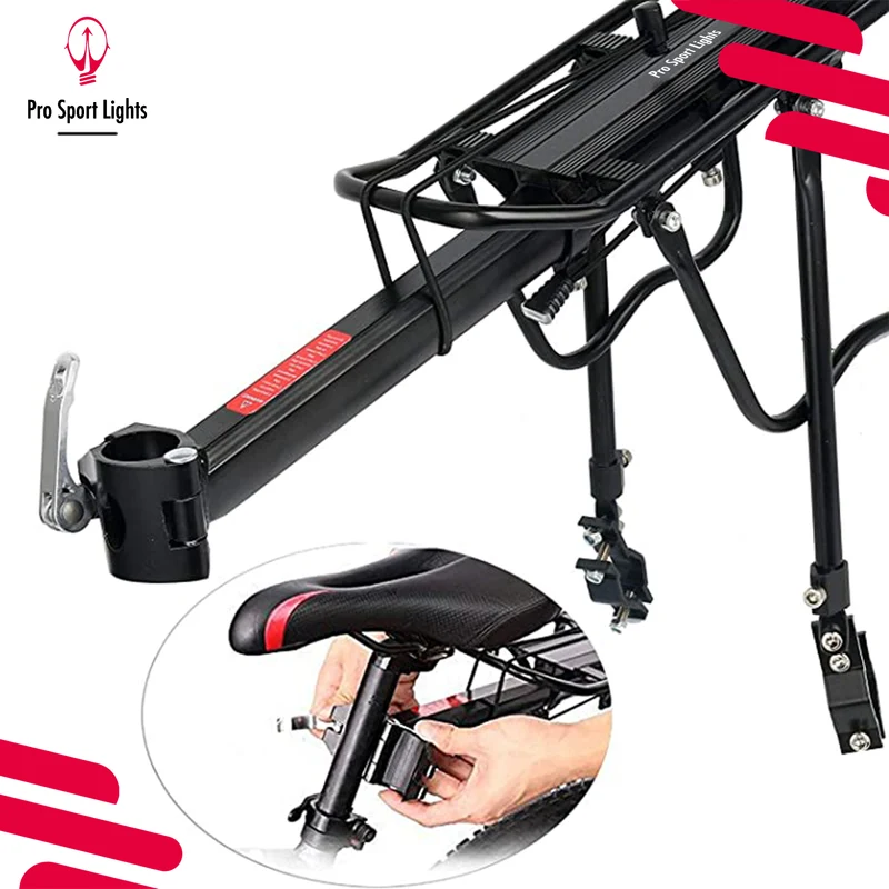 Pro Sport Lights Verstelbare MTB-Bagagedrager – Aluminium, tot 50 kg