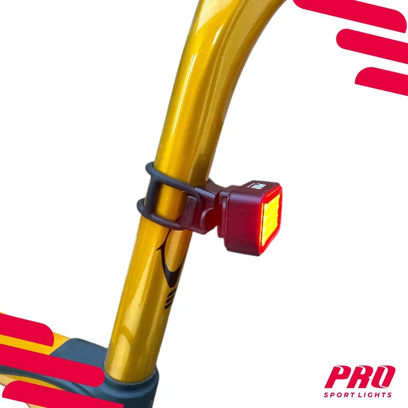 Achterlicht Fiets LED Met Remsensor Fietsverlichting USB Oplaadbaar - 125 Lumen - Rood