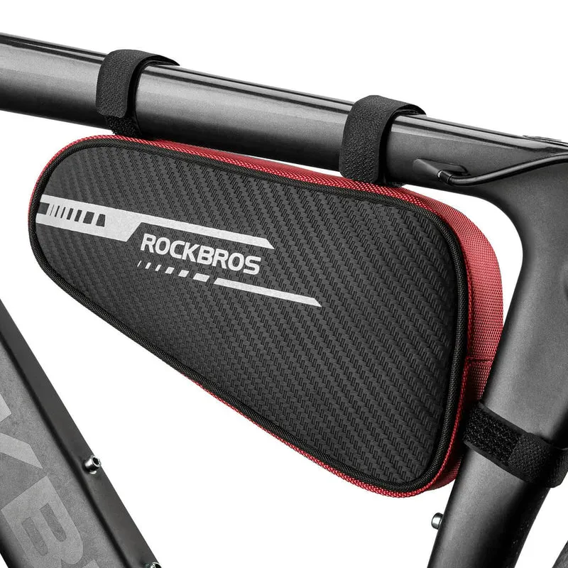 ROCKBROS Rahmentasche wasserdicht Dreieckstasche für MTB & Rennräder 1,2L