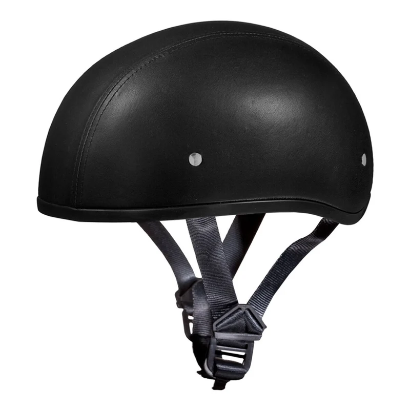 Daytona Skull Cap Leather Half Helmet
