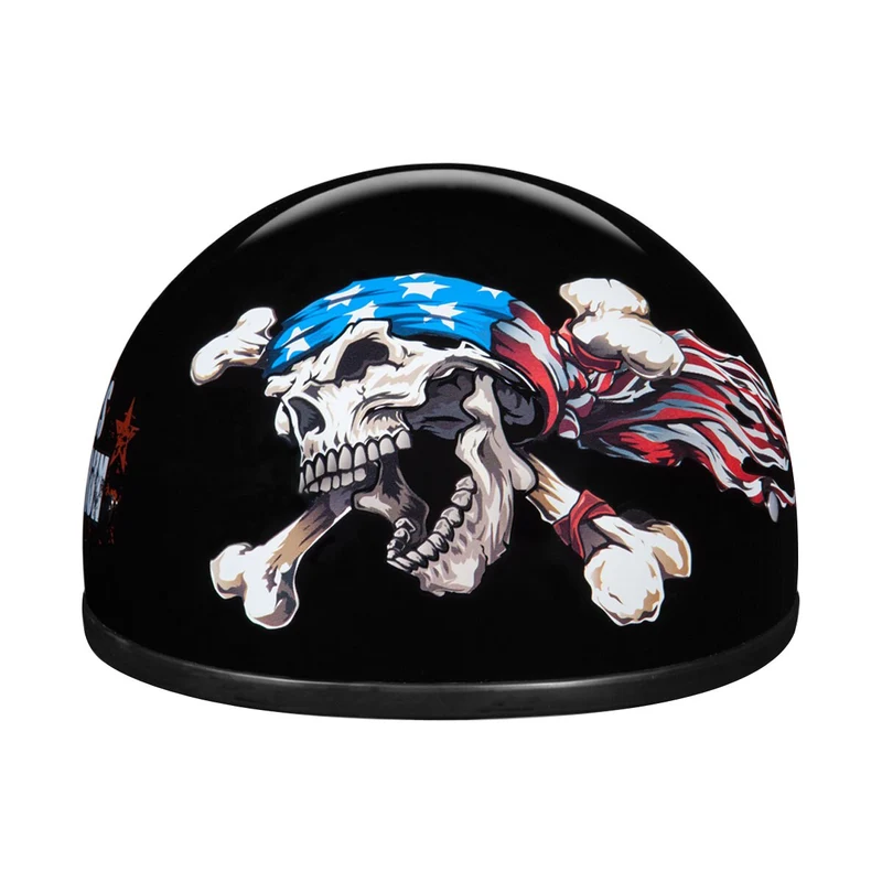 Daytona Skull Cap Patriot Half Helmet