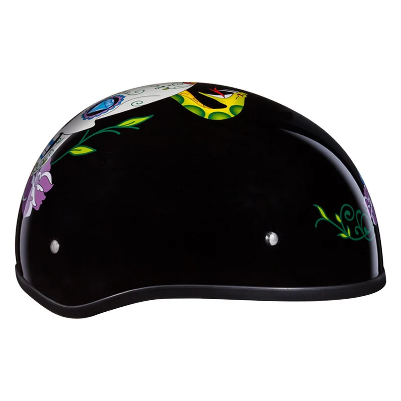 Daytona Skull Cap Diamond Skull Half Helmet