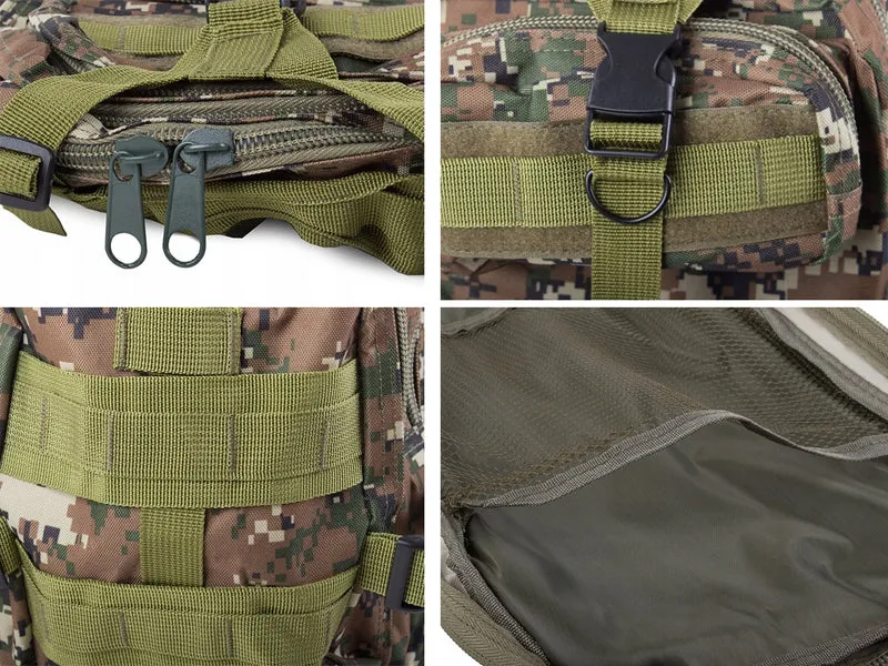 Tactische Militaire Rugzak Survival Woodland Camo 30 Liter