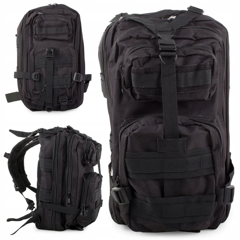 Tactische Militaire Rugzak Survival Zwart 30 Liter