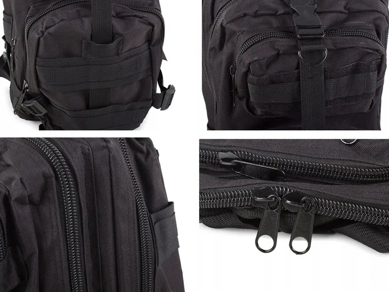 Tactische Militaire Rugzak Survival Zwart 30 Liter