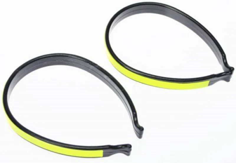 Fiets Broekklemmen met reflectoren - Geel - One-Size Broekclip