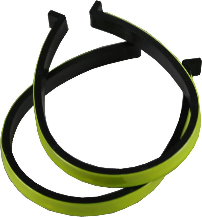 Fiets Broekklemmen met reflectoren - Geel - One-Size Broekclip