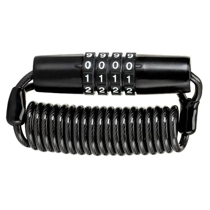 ROCKBROS Fahrradschloss Zahlenschloss Helmschloss mit 4-stellig Code max. 150 cm