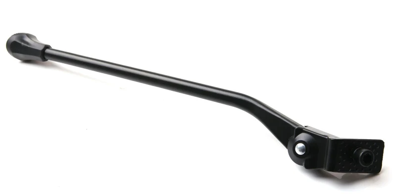 Fietsstandaard aluminium zwart + dop 35cm