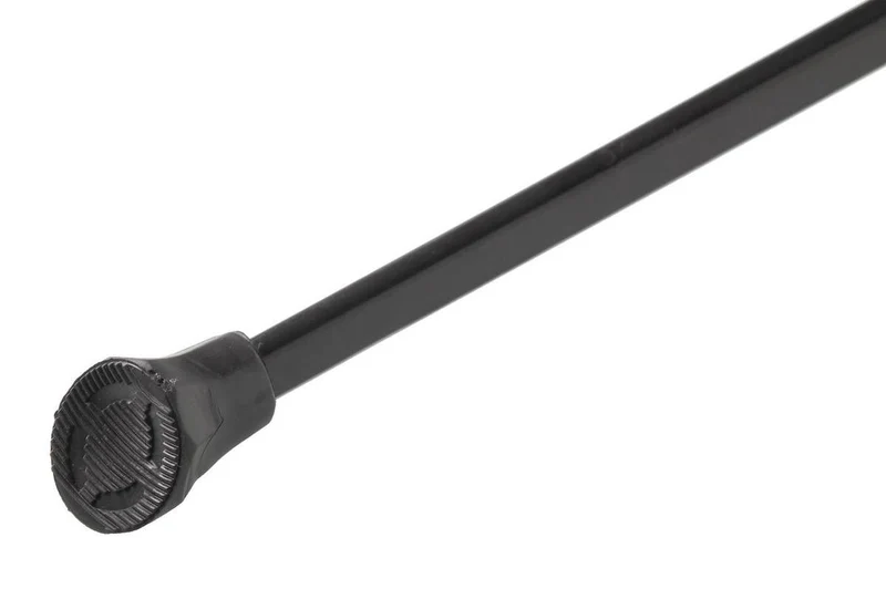 Fietsstandaard aluminium zwart + dop 35cm