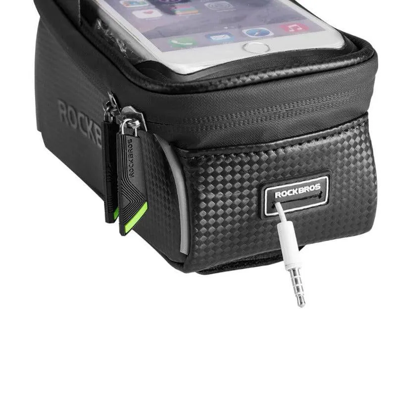 ROCKBROS wasserdicht Oberrohrtasche 1,5L für Handys unter 6,5 Zoll